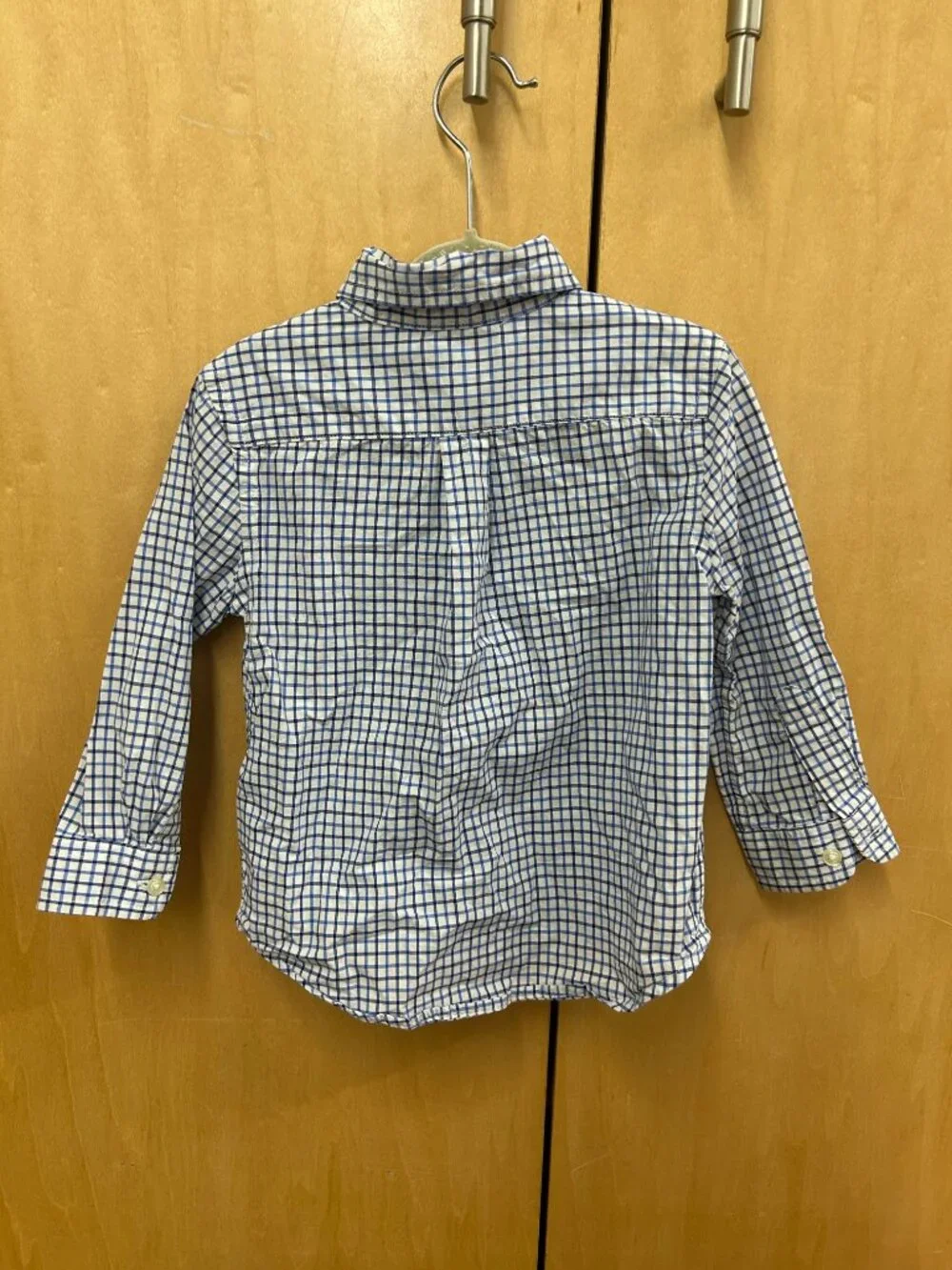 Ralph Lauren Boys' Natural Stretch Plaid Button Down Shirt Baby (Size 24M)